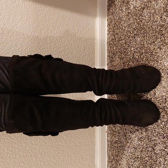 Velvet Heart ROSA black knee high boots! 8.5 - Picture 6 of 13